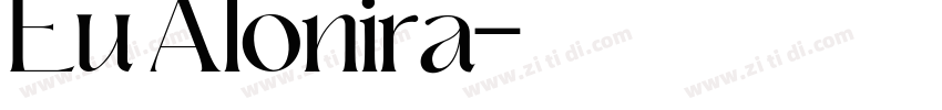 Eu Alonira字体转换